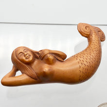 Load image into Gallery viewer, Carved & Signed Basking Mermaid Boxwood Carving - PremiumBead Alternate Image 6