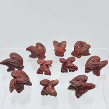 Load image into Gallery viewer, 2 Soaring Carved Brecciated Jasper Eagle Beads | 21x16x14mm | Red - PremiumBead Alternate Image 6