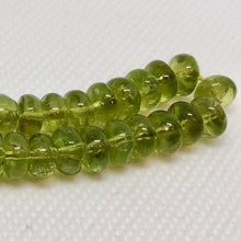 Load image into Gallery viewer, 5 Sparkling Smooth 7x4-7x3mm Peridot Roundel Beads 6761 - PremiumBead Primary Image 1