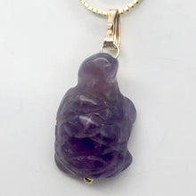 Load image into Gallery viewer, Amethyst Turtle Pendant Necklace | Semi Precious Stone Jewelry | 14k Pendant - PremiumBead Primary Image 1