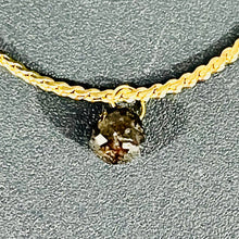 Load image into Gallery viewer, .71cts Natural Black Conflict Free Diamond 18K Pendant Bead | 5x4.25mm |