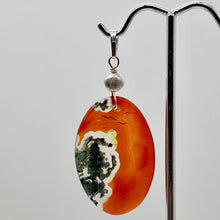 Load image into Gallery viewer, Tangerine Red and Green Natural Limbcast Pendant | 2 Inches Long |