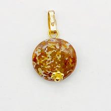 Load image into Gallery viewer, Rainbow Flower Jasper 14K Gold Filled Pendant | 12x6mm | 3/4" Long |