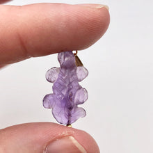Load image into Gallery viewer, Charming Carved Natural Amethyst Lizard and 14K Gold Filled Pendant 509269AMG - PremiumBead Alternate Image 3
