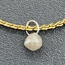 Load image into Gallery viewer, Diamond w/Loop .27 cts Teardrop | 3x3 mm. | Green | 1 Pendant |