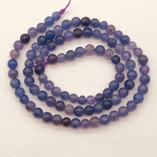 Load image into Gallery viewer, Tanzanite Gemmy Round 16" Strand | 5 mm | Lavender | 80 Beads |