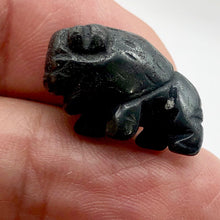 Load image into Gallery viewer, Stability Hematite Bison / Buffalo Figurine Worry Stone | 21x14x8mm | Silver Black