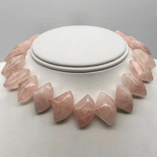 Load image into Gallery viewer, Fan Cut Rose Quartz 24x15x9mm Bead Strand 110816 - PremiumBead Primary Image 1
