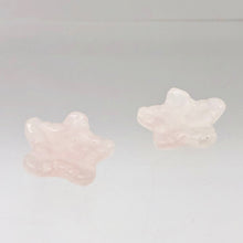 Load image into Gallery viewer, Carved Rose Quartz Starfish Pendant Beads | 20x20x7mm | Pink - PremiumBead Alternate Image 2