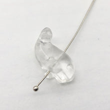 Load image into Gallery viewer, Carved Animal Clear Quartz Whale Figurine Worry Stone | 20x13x11mm | Clear - PremiumBead Alternate Image 6