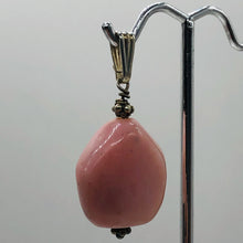 Load image into Gallery viewer, Peruvian Opal Sterling Silver Drop Pendant | 1 1/2" Long | Pink | 1 Pendant |
