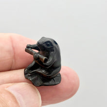 Load image into Gallery viewer, Intricately Carved Musical Teak Froggie Ojime Bead | 22x19x18mm | Brown - PremiumBead Primary Image 1
