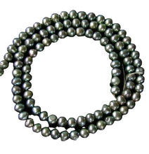 Load image into Gallery viewer, Platinum Green Freshwater 4-5mm Pearl Strand 109939