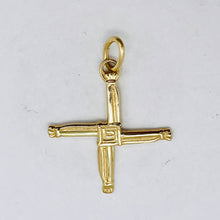 Load image into Gallery viewer, St Bridgets Cross 14K Yellow Gold Cross | 1" Long | Gold | 1 Pendant