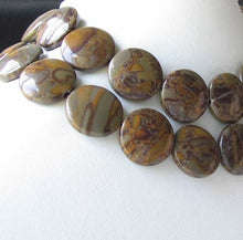Load image into Gallery viewer, Decadent 4 Chocolate Jasper 20mm Coin Beads 9682 - PremiumBead Primary Image 1
