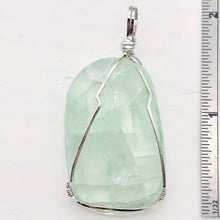 Load image into Gallery viewer, 21 Gram Green Fluorite Silver Wire-Wrapped Pendant | 2" Long |
