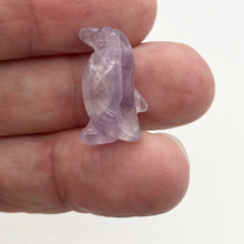 Load image into Gallery viewer, March of The Penguins Carved Amethyst Figurine | 21x12x11mm | Purple - PremiumBead Alternate Image 8