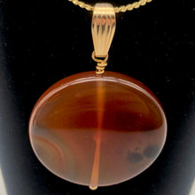 Load image into Gallery viewer, Made in USA Orange-Red Carnelian 14Kgf Pendant 505677C - PremiumBead Alternate Image 9