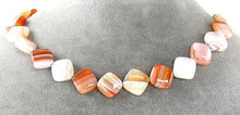 Load image into Gallery viewer, Rare Orange Sardonyx Diagonal Square Bead Strand106817 - PremiumBead Primary Image 1