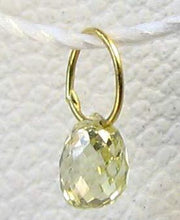 Load image into Gallery viewer, 0.22cts Natural Canary 3x3x2mm Diamond & 18K Gold Pendant 8798F - PremiumBead Alternate Image 2
