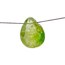 Load image into Gallery viewer, Garnet Grossular Flat Faceted Briolette Pendant Bead | 8x6x4mm(1.4ct) |Green| 1