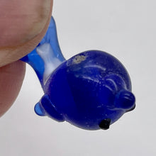 Load image into Gallery viewer, 5 Hand Made Glass Lampwork Blue Dolphin Beads 9497