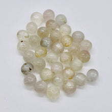 Load image into Gallery viewer, Chatoyant Hint of Color Round Kunzite Beads | 9mm | 4 Beads |