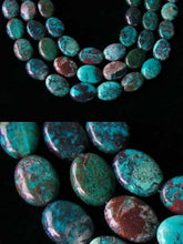 Load image into Gallery viewer, Nine Beads of Natural Chrysocolla 16x12mm Oval Beads 10423 - PremiumBead Alternate Image 3