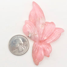 Load image into Gallery viewer, Hand Carved Pink Peruvian Opal Flower Semi Precious Stone Bead | 58.6cts | - PremiumBead Alternate Image 3