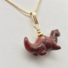 Load image into Gallery viewer, Brecciated Jasper Diplodocus Dinosaur with 14K Gold Filled Pendant 509259BJG - PremiumBead Alternate Image 3