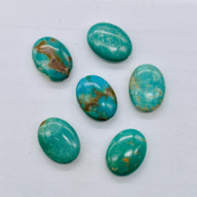 Load image into Gallery viewer, 2 Natural 16x12x5mm Turquoise Skipping Stone Focal Beads 2194