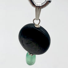 Load image into Gallery viewer, Hypersthene, Gemmy Green Chrysoprase Drop Sterling Silver Pendant 1 1/4" Long |