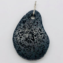 Load image into Gallery viewer, Meteorite Carved Sterling Silver Pendant | 1 Pendant | Black | 2 1/2" Long |