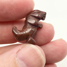 Load image into Gallery viewer, Brecciated Jasper Tyrannosaurus Rex Figurine/Worry | 21x18.5x8mm | Red