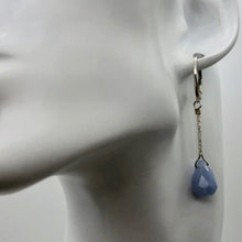 Load image into Gallery viewer, Blue Chalcedony Designer Sterling Silver Pendant and Earrings Jewelry Set