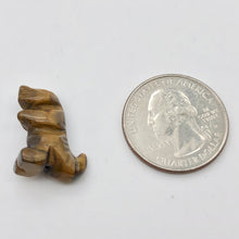 Load image into Gallery viewer, T-Rex Dinosaur 2 Tiger's Eye Tyrannosaurus Rex Beads | 21x18x7.5mm | Golden - PremiumBead Alternate Image 4