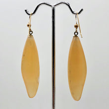 Load image into Gallery viewer, Moonstone 14K Gold Filled Dangle Earrings | 2 1/2" Long | Peach | 1 Pair |