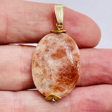 Load image into Gallery viewer, Sunstone 14K Gold Filled Drop/Dangle | 1 1/2" Long | Pink/Red | 1 Pendant |