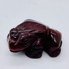 Load image into Gallery viewer, Stone Charming Carved Brecciated Jasper Frog Figurine | 22x12.5x9mm | Red