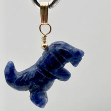 Load image into Gallery viewer, Purple Dinosaur Sodalite Tyrannosaurus Rex 14Kgf Pendant | 1.5" Long | Purple | - PremiumBead Alternate Image 6