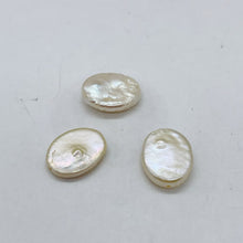 Load image into Gallery viewer, 3 Gorgeous Oval Freshwater Coin Pearls 3913