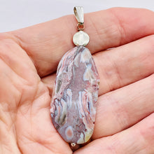 Load image into Gallery viewer, Ocean Jasper Sterling Silver Long | 2 3/4" Long | Purple/White | 1 Pendant |