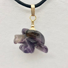 Load image into Gallery viewer, American Eagle Amethyst 14K Gold Filled 1.38" Long Pendant 509263AMG - PremiumBead Alternate Image 4