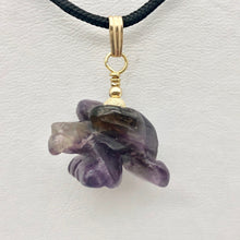 Load image into Gallery viewer, Amethyst Eagle Pendant Necklace | Semi Precious Stone Jewelry | 14k Pendant - PremiumBead Alternate Image 4