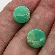 Load image into Gallery viewer, Radiant 2 Natural Chrysoprase Agate 12x5mm Coin Beads 9574B