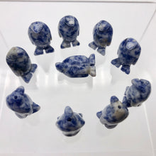 Load image into Gallery viewer, March of The Penguins 2 Carved Sodalite Beads | 21.5x12.5x11mm | Blue - PremiumBead Alternate Image 10