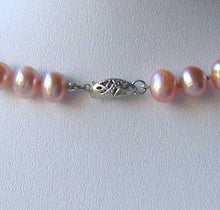 Load image into Gallery viewer, Peach Flambe Freshwater Pearl Sterling Silver 21 inch Necklace 9807 - PremiumBead Alternate Image 4