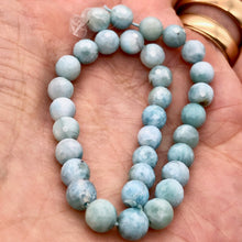 Load image into Gallery viewer, Sky-Blue Larimar Faceted Round Beads | 6mm | Blue | 8 Bead(s)