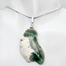 Load image into Gallery viewer, Translucent Ocean Jasper Sterling Silver Pendant | 2 1/4 Inch Long |