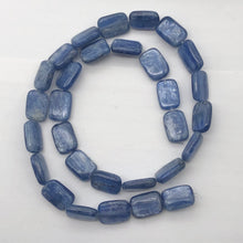 Load image into Gallery viewer, Kyanite Rectangle Chatoyant Bead Strand | Blue | 14x10x4 | 30 Beads |